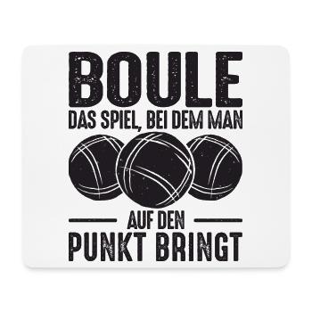 Boule Spruch Kugeln werfen Boccia Spiel Botcha - Mousepad (Querformat) - Weiß - Vorne