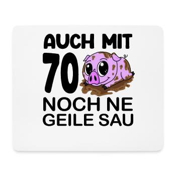 70 Jahre Geburtstag - Mousepad (Querformat) - Weiß - Vorne
