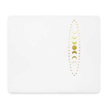 Mondphasen - Sterne - Mond - Grafik - Mousepad (Querformat) - Weiß - Vorne