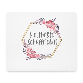 Weltbeste Schaffnerin Züge Beruf Geschenk - Mousepad (Querformat) - Weiß - Vorne