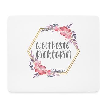 Weltbeste Richterin Juristin Beruf Geschenk - Mousepad (Querformat) - Weiß - Vorne