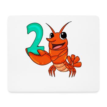 2 anniversaire 2 ans avec motif animal - deux - Tapis de souris (format paysage) - blanc - Devant