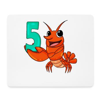5 Birthday 5 years old with animal motif - Five - Mouse Pad (horizontal) - white - Front