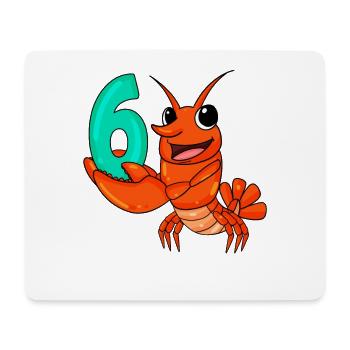 6 Birthday 6 years old with animal motif - six - Mouse Pad (horizontal) - white - Front