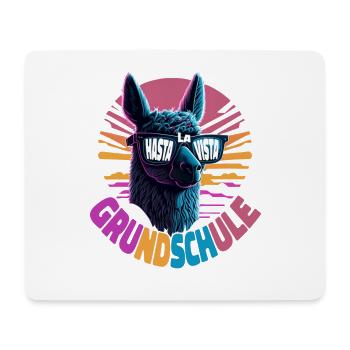Lama Alpaka Hasta La Vista Einschulung 5.Klasse - Mousepad (Querformat) - Weiß - Vorne