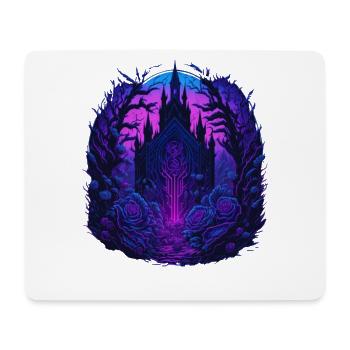 Château de Neon Roses Vaporwave - Tapis de souris (format paysage) - blanc - Devant