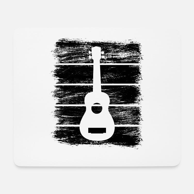 Ukulele Skizze - Mousepad (Querformat) - Weiß