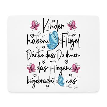 Kita Abschied - Kinder haben Flügel - Mousepad (Querformat) - Weiß - Vorne