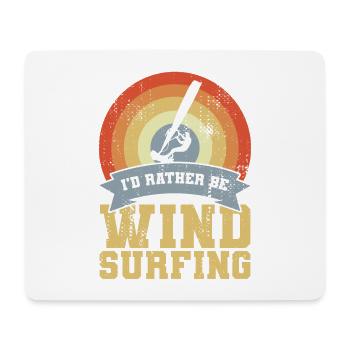 Vintage Windsurfer Zitat - Mousepad (Querformat) - Weiß - Vorne
