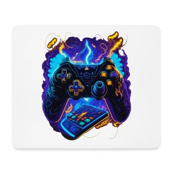 Cyber Gaming Controller - Mousepad (Querformat) - Weiß - Vorne