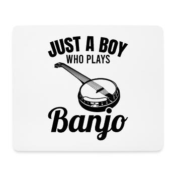 Just a boy playing the banjo - Mouse Pad (horizontal) - white - Front
