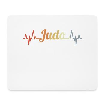 Vintage Judo Heartline - Mouse Pad (horizontal) - white - Front
