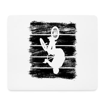 Croquis du pilote de BMX - Tapis de souris (format paysage) - blanc - Devant