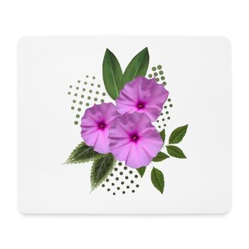 Fleurs - Bouquet - Fleurs - Flore - Tapis de souris (format paysage) - blanc - Devant