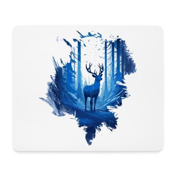 Deer in the woods - Mouse Pad (horizontal) - white - Front