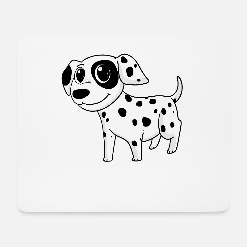 Dalmatiner Hunderasse Hund Hunde - Mousepad (Querformat) - Weiß