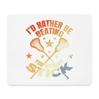 Lustiger Lacrosse Witz - Mousepad (Querformat) - Weiß - Vorne