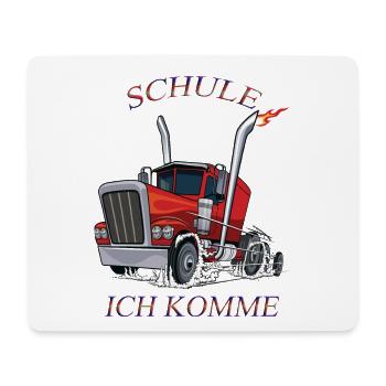 Schule ich komme 2 - Mousepad (Querformat) - Weiß - Vorne