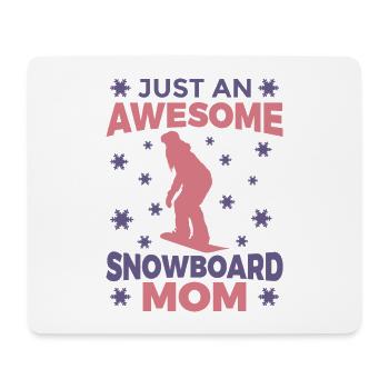 Snowboarding Mama - Mouse Pad (horizontal) - white - Front