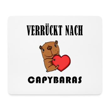 Capybara Wasserschwein Geschenk - Mousepad (Querformat) - Weiß - Vorne