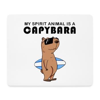 Capybara Wasserschwein Geschenk - Mousepad (Querformat) - Weiß - Vorne