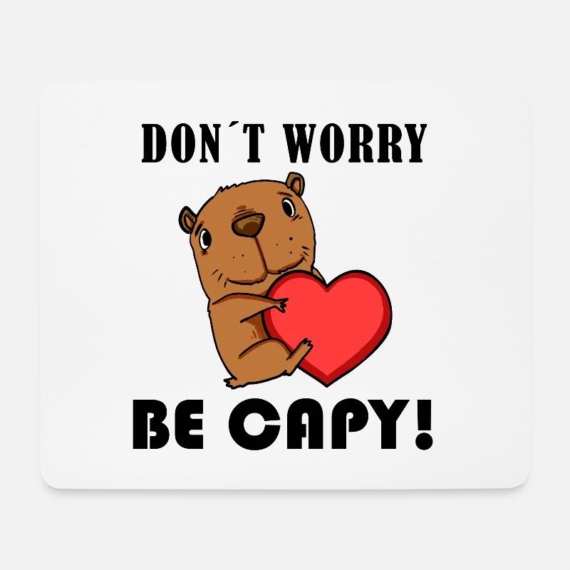 Capybara Capybara Gift - Mouse Pad (horizontal) - white