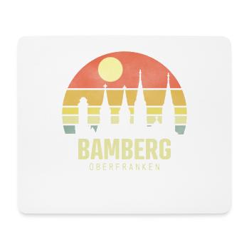 Bamberg Bamberg Ville de Haute-Franconie Coordonnées - Tapis de souris (format paysage) - blanc - Devant