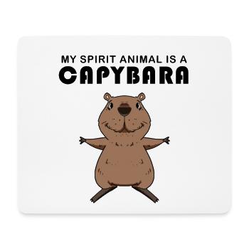 Capybara Capybara Cadeau - Tapis de souris (format paysage) - blanc - Devant