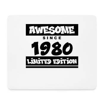 1980 - Jahrgang 1980 - Fantastisch seit 1980 - Mousepad (Querformat) - Weiß - Vorne