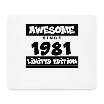 1981 - Jahrgang 1981 - Fantastisch seit 1981 - Mousepad (Querformat) - Weiß - Vorne