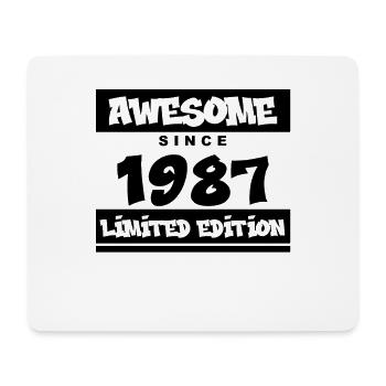 1987 - Jahrgang 1987 - Fantastisch seit 1987 - Mousepad (Querformat) - Weiß - Vorne