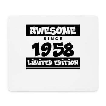 1958 - Jahrgang 1958 - Fantastisch seit 1958 - Mousepad (Querformat) - Weiß - Vorne
