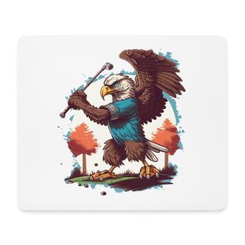 Eagle balance le club de golf - Tapis de souris (format paysage) - blanc - Devant
