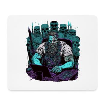 Admin Wiking programs computers - Mouse Pad (horizontal) - white - Front