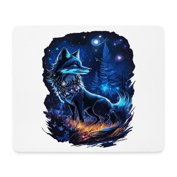 Renard spirituel Paysage forestier magique - Tapis de souris (format paysage) - blanc - Devant