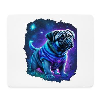 Mystical Pug Dog - Mouse Pad (horizontal) - white - Front