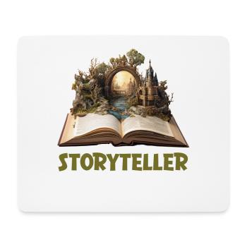 Storyteller – Conception de livres de jeux de rôle fantastiques - Tapis de souris (format paysage) - blanc - Devant