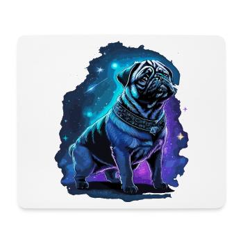Neon Carlin Chien Minuit Magique - Tapis de souris (format paysage) - blanc - Devant