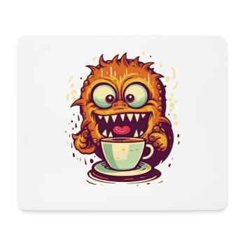Coffee monster - Mouse Pad (horizontal) - white - Front