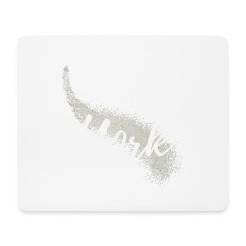 Motivierende New York Skyline Schriftart - Mousepad (Querformat) - Weiß - Vorne