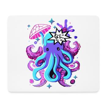 Calmar de poulpe otaku Otaku Kawaii - Tapis de souris (format paysage) - blanc - Devant