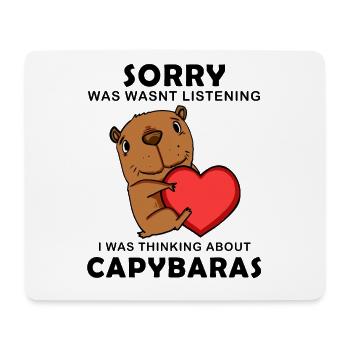 Capybara Wasserschwein Capybaras - Mousepad (Querformat) - Weiß - Vorne