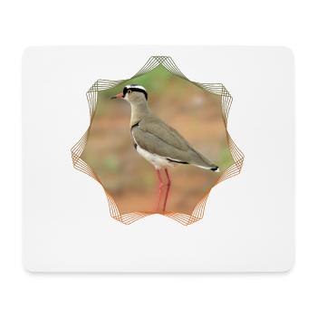 Vanneau - Oiseaux - Afrique - Oiseaux - Ornithologie - Tapis de souris (format paysage) - blanc - Devant