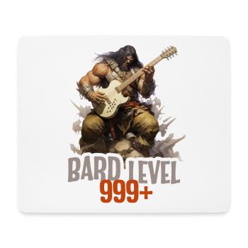 Bard Level 999 – Metal Ork RPG Design - Mouse Pad (horizontal) - white - Front