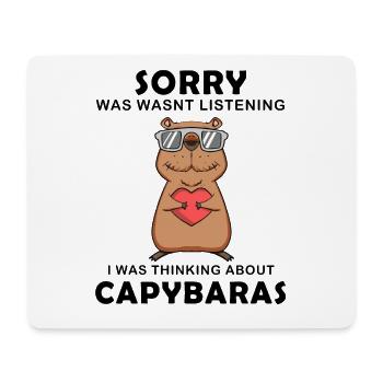 Capybara Wasserschwein Capybaras - Mousepad (Querformat) - Weiß - Vorne