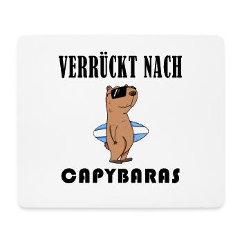 Capybara Wasserschwein Capybaras - Mousepad (Querformat) - Weiß - Vorne
