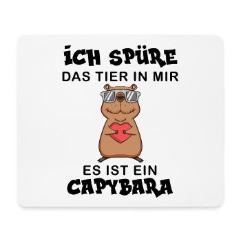 Capybara Wasserschwein Capybaras - Mousepad (Querformat) - Weiß - Vorne