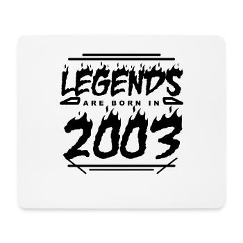 Legende 2003 - Jahrgang 2003 - Baujahr 2003 - Mousepad (Querformat) - Weiß - Vorne
