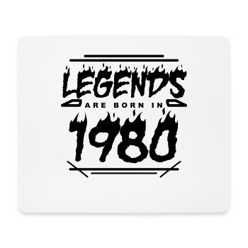 Legend 1980 - Born 1980 - Built in 1980 - Mouse Pad (horizontal) - white - Front
