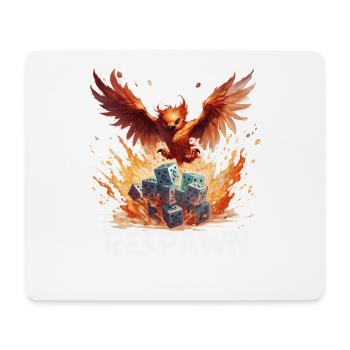Respawn Phoenix Cube Fantasy RPG Shirt - Mouse Pad (horizontal) - white - Front